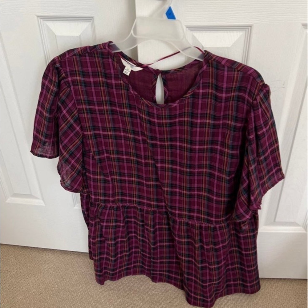 Plus size peplum top